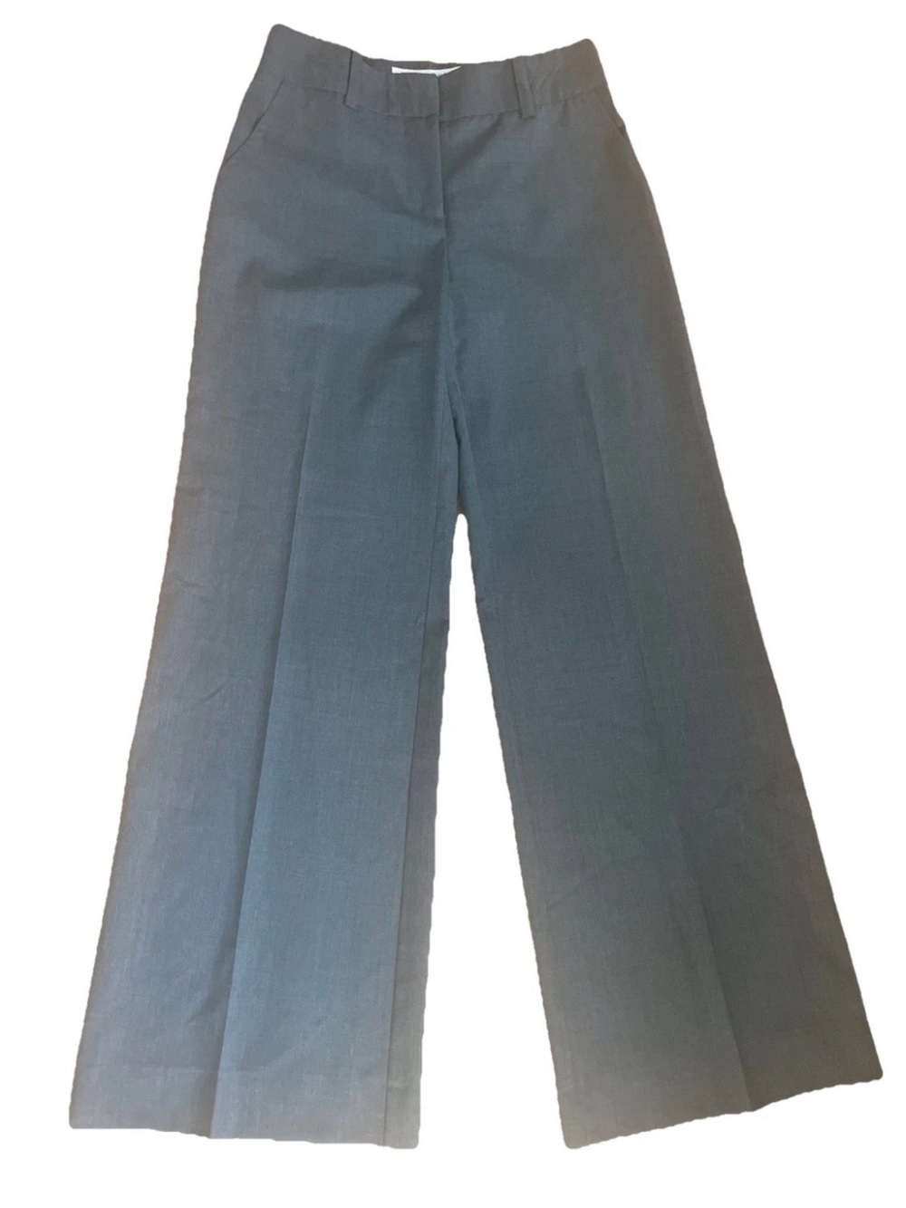 Trina Turk Wide Leg Gray Wool Blend Dress Work Pants Trousers Size 4